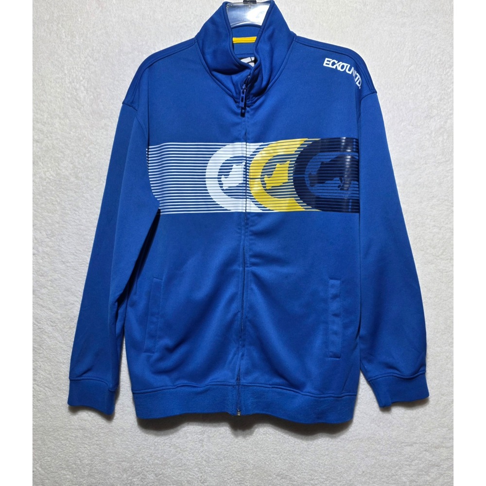 Ecko Unltd Mens Royal Blue Graphic Rhino Logo Full Zip Track Jacket XL